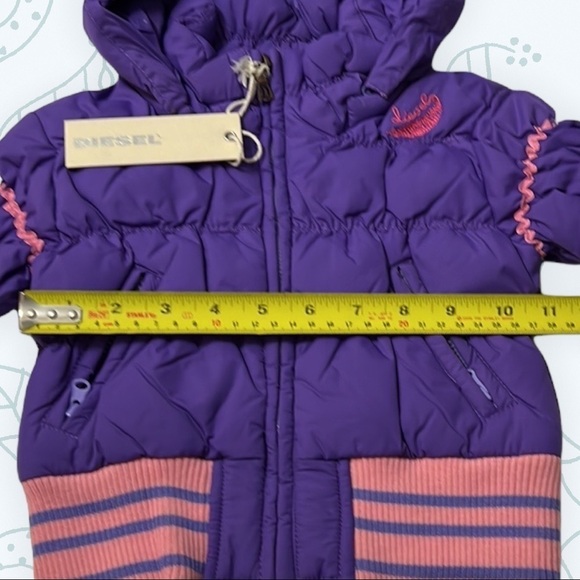 DIESEL Puffer Down Jacket Removable Hood - Picture 11 of 15